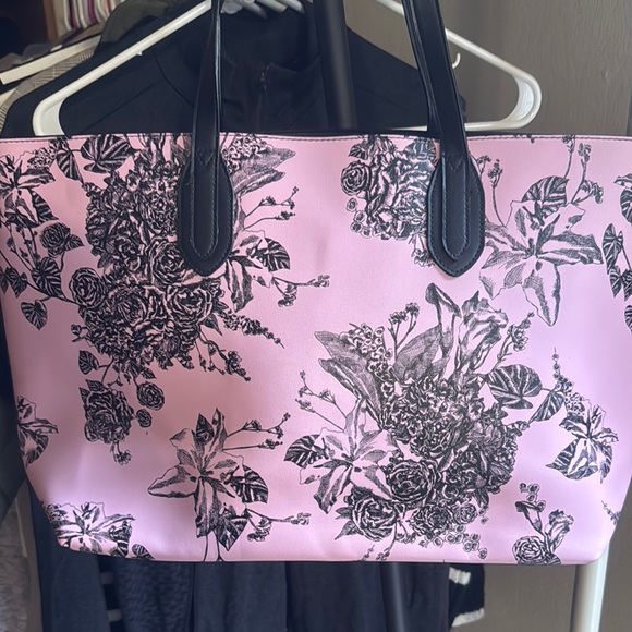 Victoria's Secret Pink and Black Floral Tote - Picture 5 of 6